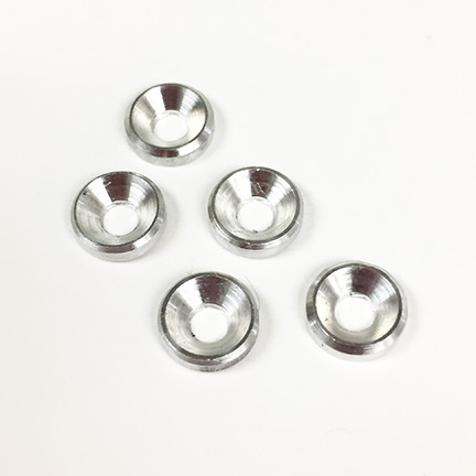Lefthander-RC Countersunk Flat M3/4-40 Washers (5) - Silver